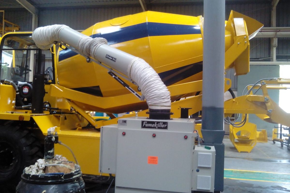 Portable Welding Fume Extractor in Action