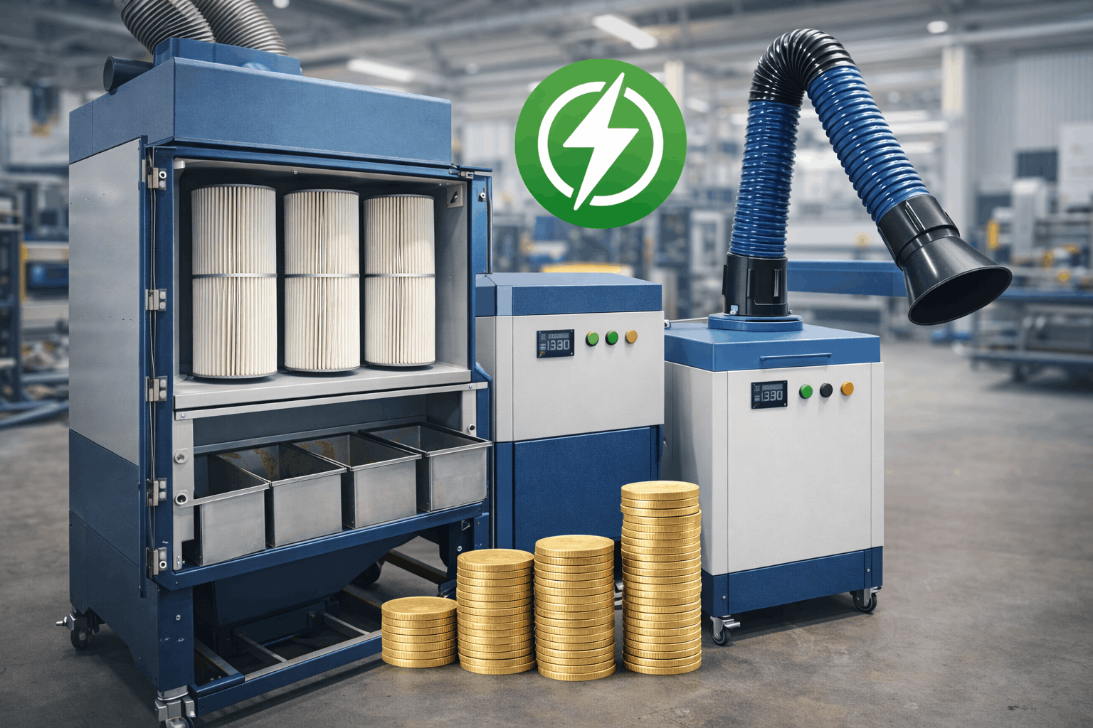 View of Benefits of Energy-Efficient Air Pollution Control Equipment